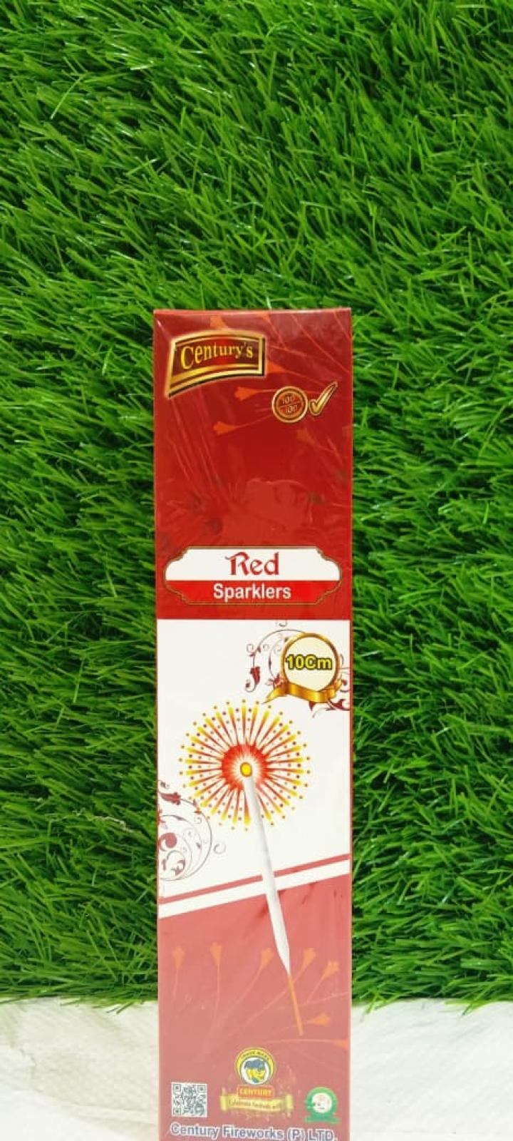 10 CM RED SPARKLERS