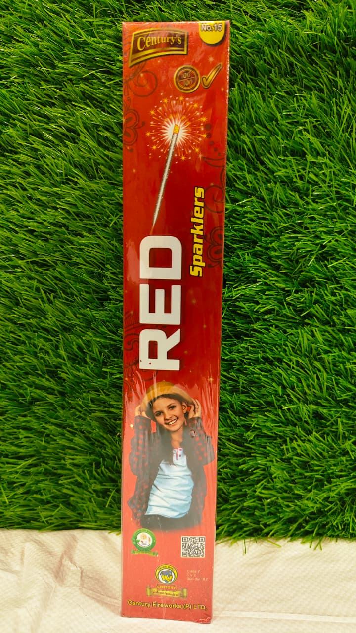 15 CM RED SPARKLERS